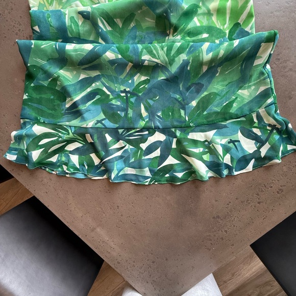 Cabi Green Leaf Print Sleeveless Dress - Picture 6 of 10